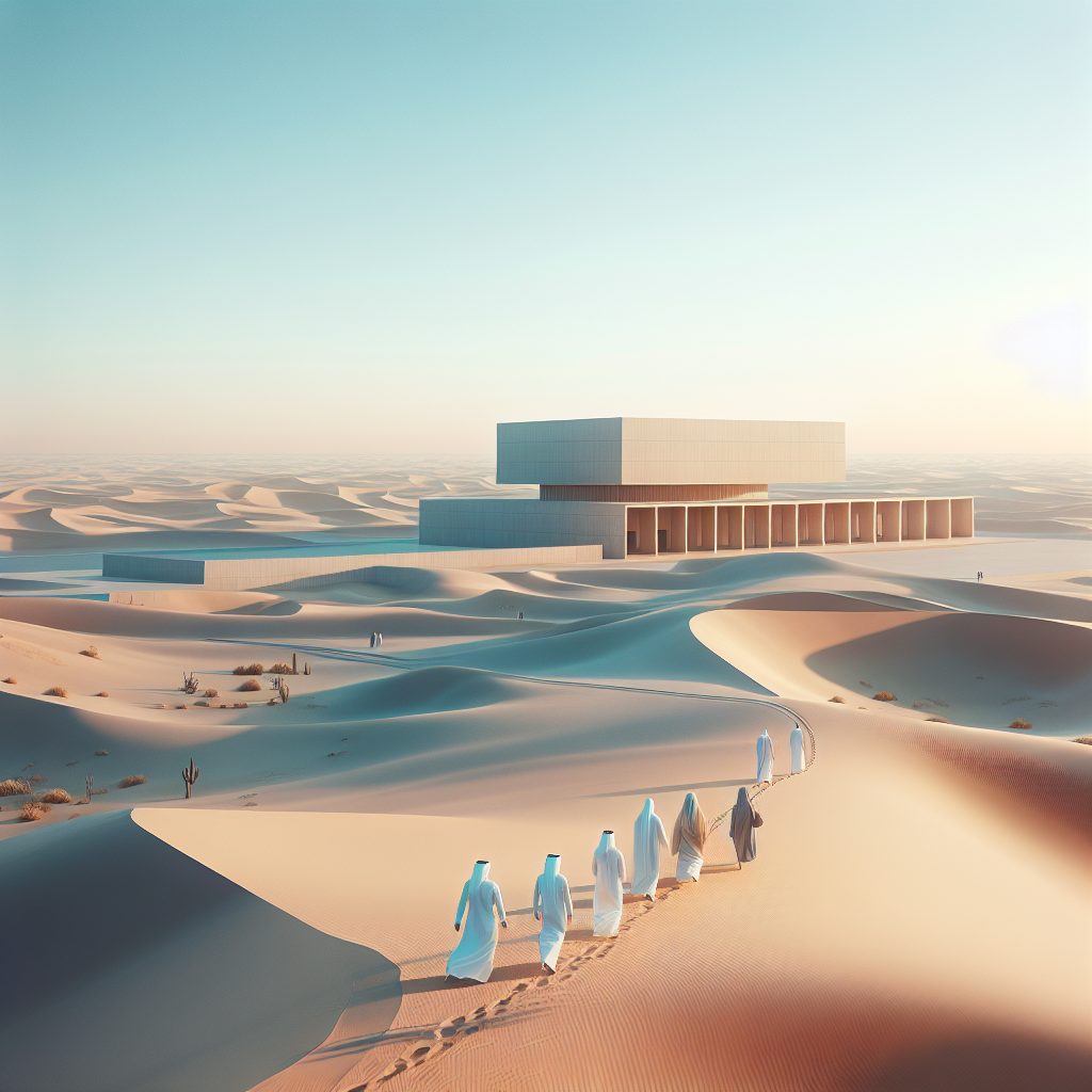 Desert Doha Journey Feeling Calm Modern Refined Atmosphere