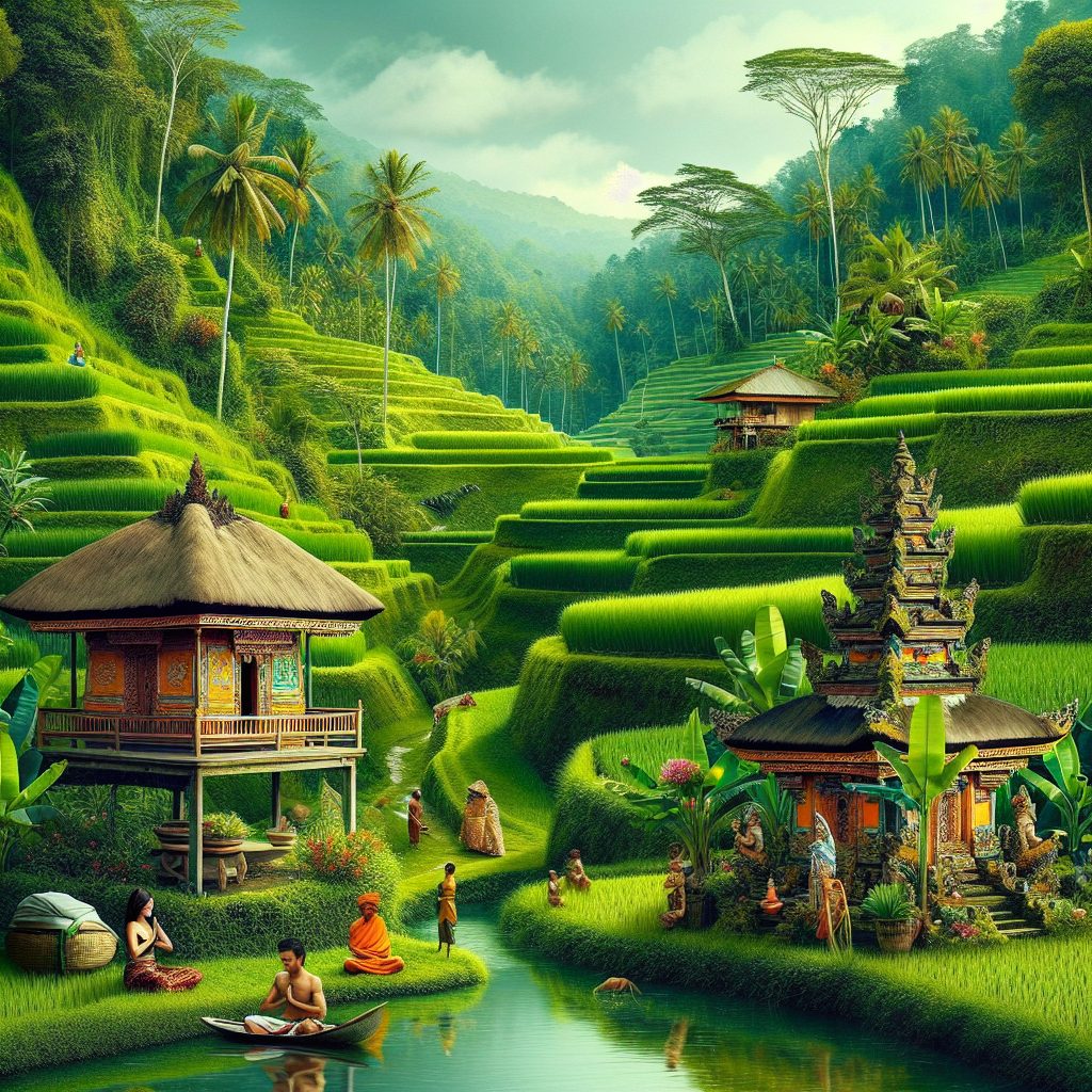 Experiencing Bali Through Spiritual Calm Nature Focused Living