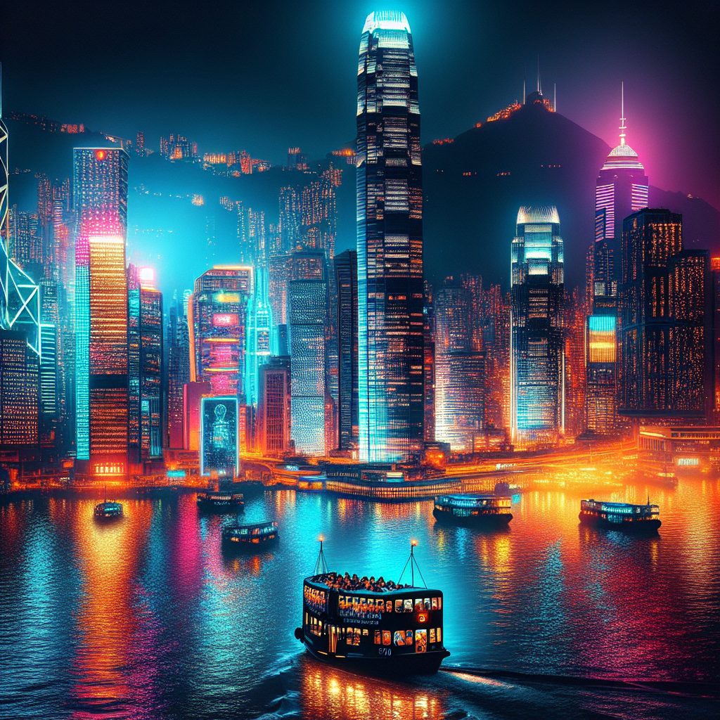 Experiencing Hong Kong Through Night Lights Skyline