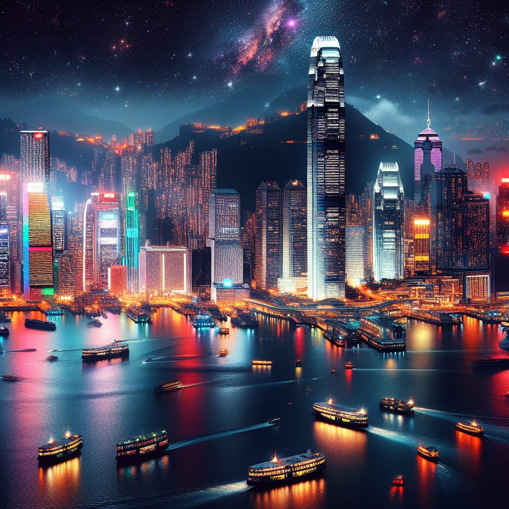 Experiencing Hong Kong Through Skyline Lights Urban Density