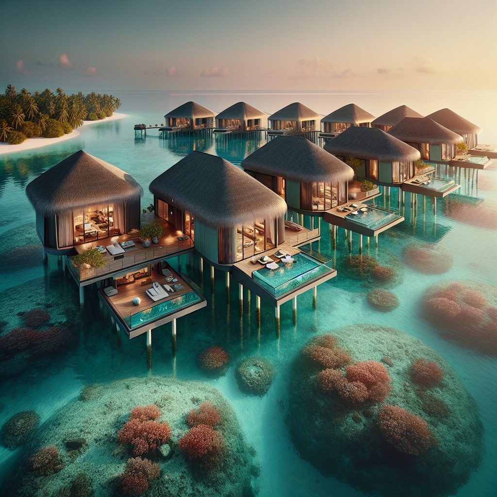 High End Villas in Maldives With Overwater Glass Floors