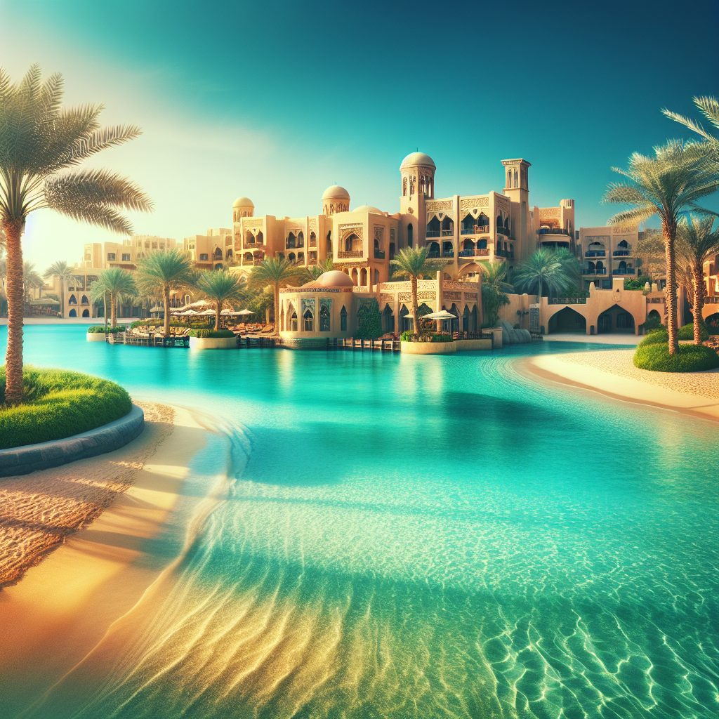 Oasis Resorts Doha Blend Water Sand Calm Serenity