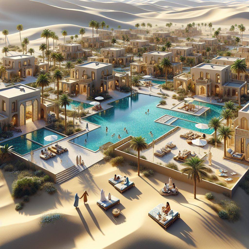 Oasis Villas Doha Combine Water Sand Relaxed Living