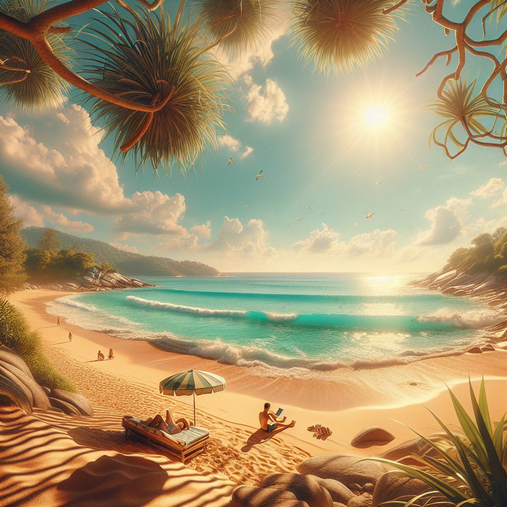 Relaxing Phuket Through Beaches Ocean Breeze Warm Sunlight